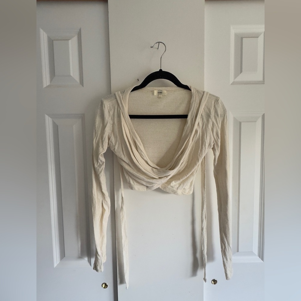 Ozma of California Dance Wrap Top | Size M | Natural